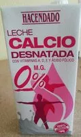 Mängden socker i Leche Calcio desnatada