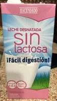 Mängden socker i Leche desnatada sin lactosa