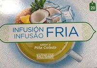 Mängden socker i Infusión fría sabor a piña colada
