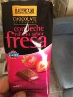Mängden socker i Chocolate con leche relleno sabor fresa