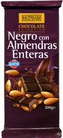 Mängden socker i Tableta de chocolate negro con almendras 55% cacao