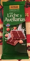 Mängden socker i Chocolate con leche y avellanas