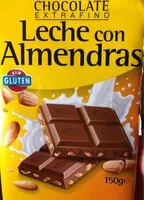 Mängden socker i Chocolate con leche con almendras