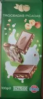 Mängden socker i Chocolate con avellanas troceadas picadas