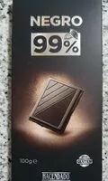 Mängden socker i Chocolate negro 99% cacao