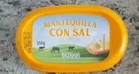 Mängden socker i Mantequilla con sal