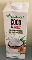 Mängden socker i Bebida de arroz y coco