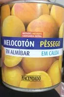 Mängden socker i melocoton en almibar