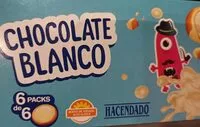Mängden socker i Galleta rellena de crema y recubierta de chocolate blanco