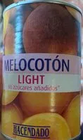 Mängden socker i Melocotón light