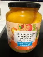 Mängden socker i Melocotón Pera Albaricoque Piña y Uva. En zumo de Uva