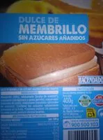 Mängden socker i Dulce de membrillo sin azúcares añadidos