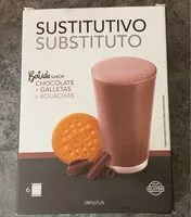 Mängden socker i Batido sustitutivo chocolate y galleta
