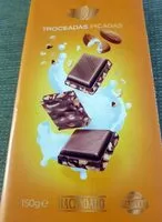 Mängden socker i Chocolate con almendras troceadas