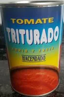 Mängden socker i Tomate triturado