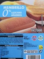 Mängden socker i Membrillo 0% azúcares añadidos