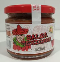 Mängden socker i Salsa Mexicana