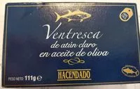 Mängden socker i Ventresca de atún claro en aceite de oliva