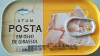 Mängden socker i Atum posta em óleo de girassol
