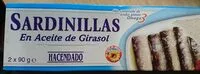 Mängden socker i Sardines à l'huile
