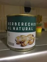 Mängden socker i Berberechos al natural