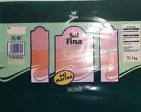 Mängden socker i sal fina de mesa