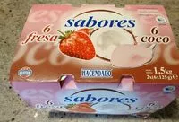 Mängden socker i Yogur de sabores