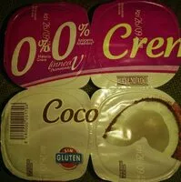 Mängden socker i Cremoso coco 0%