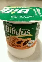 Mängden socker i Bífidus con papaya y avena