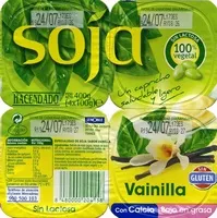 Mängden socker i Yogur soja vainilla