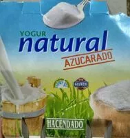 Mängden socker i Yogur natural azucarado