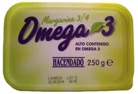 Mängden socker i Margarina omega 3
