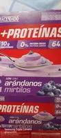 Mängden socker i Postre lácteo Proteínas con arándanos 0% m.g 10 g proteínas