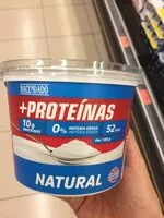 Mängden socker i Postre lácteo +proteínas natural 0% m.g 10 g proteínas