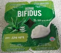 Mängden socker i Bífidus con aloe vera