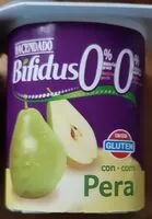 Mängden socker i Bifidus 0%0% con pera