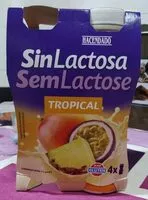 Mängden socker i Yogur líquido sin lactosa tropical