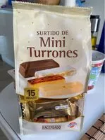 Mängden socker i mini turrones