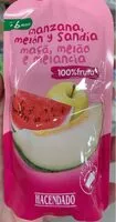 Mängden socker i Manzana, melón y sandía