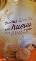 Mängden socker i Galletas con huevo y leche (sin aceite de palma)