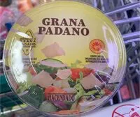 Mängden socker i Grana padano