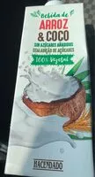 Mängden socker i Bebida de arroz y coco