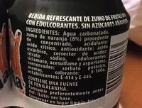 Mängden socker i Naranja con gas light