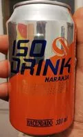 Mängden socker i Iso drink naranja