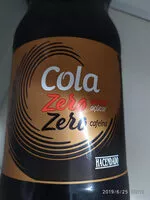 Mängden socker i Cola zero azúcar zero cafeína