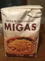 Mängden socker i Sémola de trigo duro para migas
