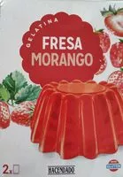 Mängden socker i Gelatina de fresa