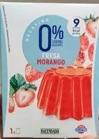 Mängden socker i Gelatina fresa 0% azúcares