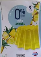 Mängden socker i Gélatine de ananas
