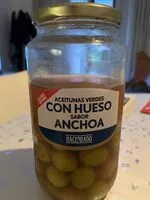 Mängden socker i Aceituna verdes con hueso sabor a anchoa